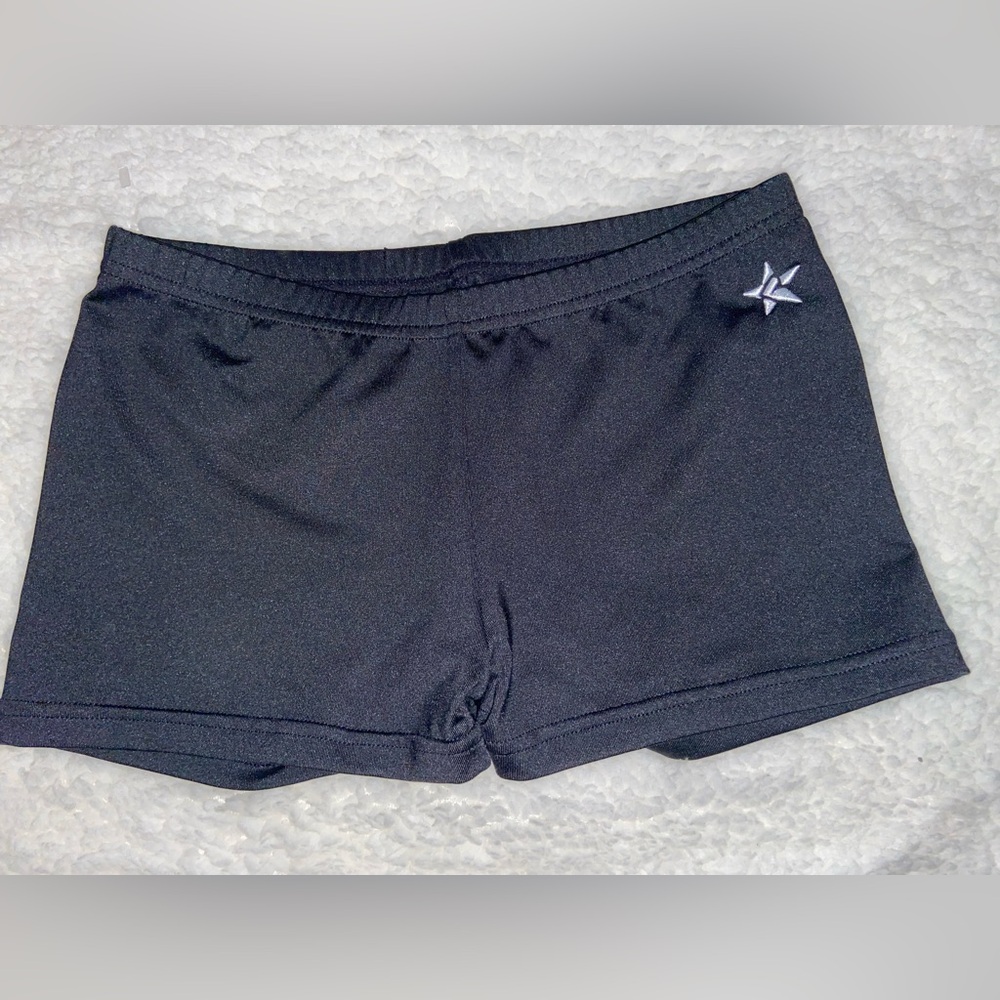 Rebels Women's Midnight Black Bike Shorts with Star Detail